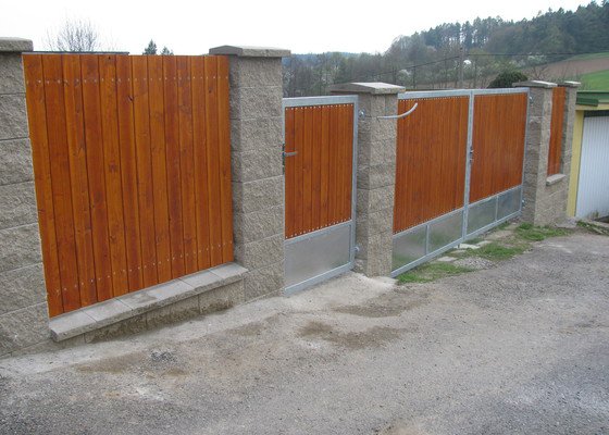 Nový plot+branka a brána
